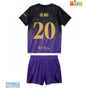 Billiga Barcelona Dani Olmo #20 Bortatröja Barn 2026-27 Kortärmad (+ Korta byxor)